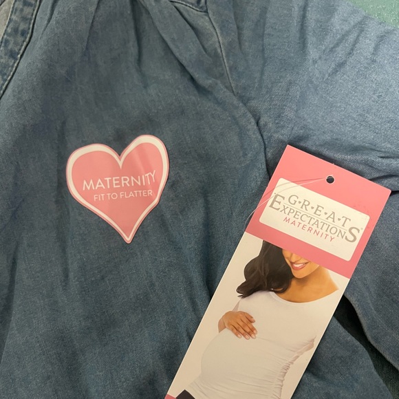 Maternity soft Jean gown - Picture 2 of 3